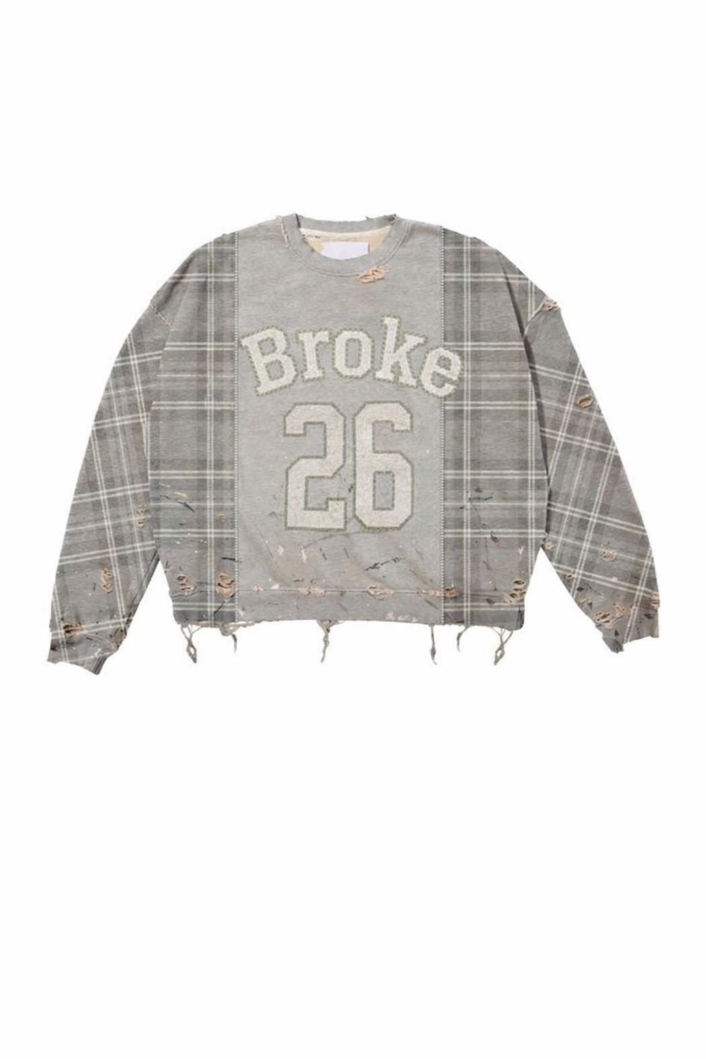Broke Grey Flannel Pull Over