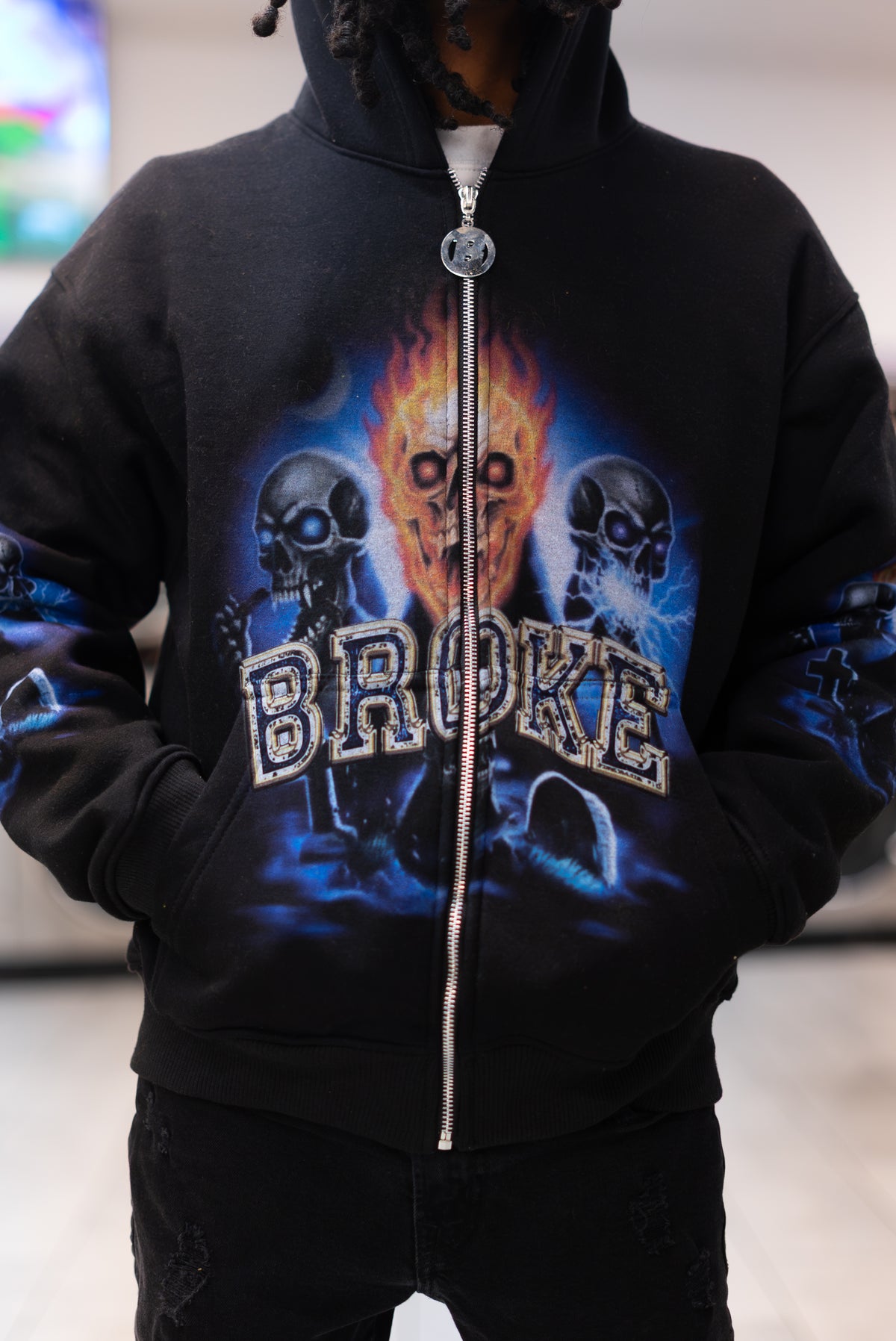 BROKE “ SKELETON “ HOODIE