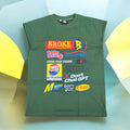 BROKE ‘ GREEN SLEEVELESS