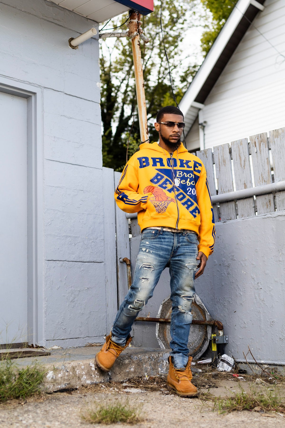 BROKE “ MUSTARD SHOOTOUT “ HOODIE