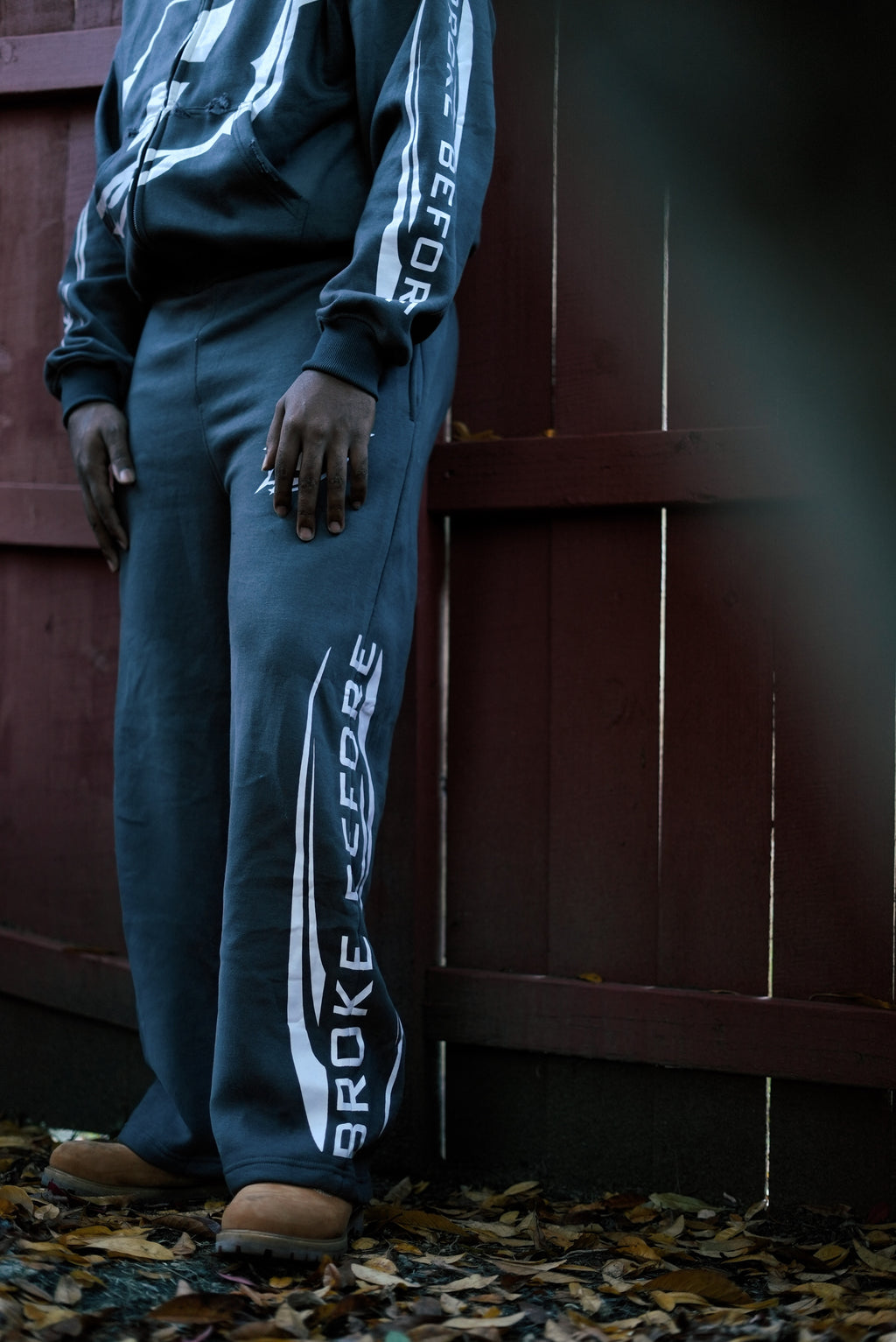 Broke' Grey Flare Jumpsuit
